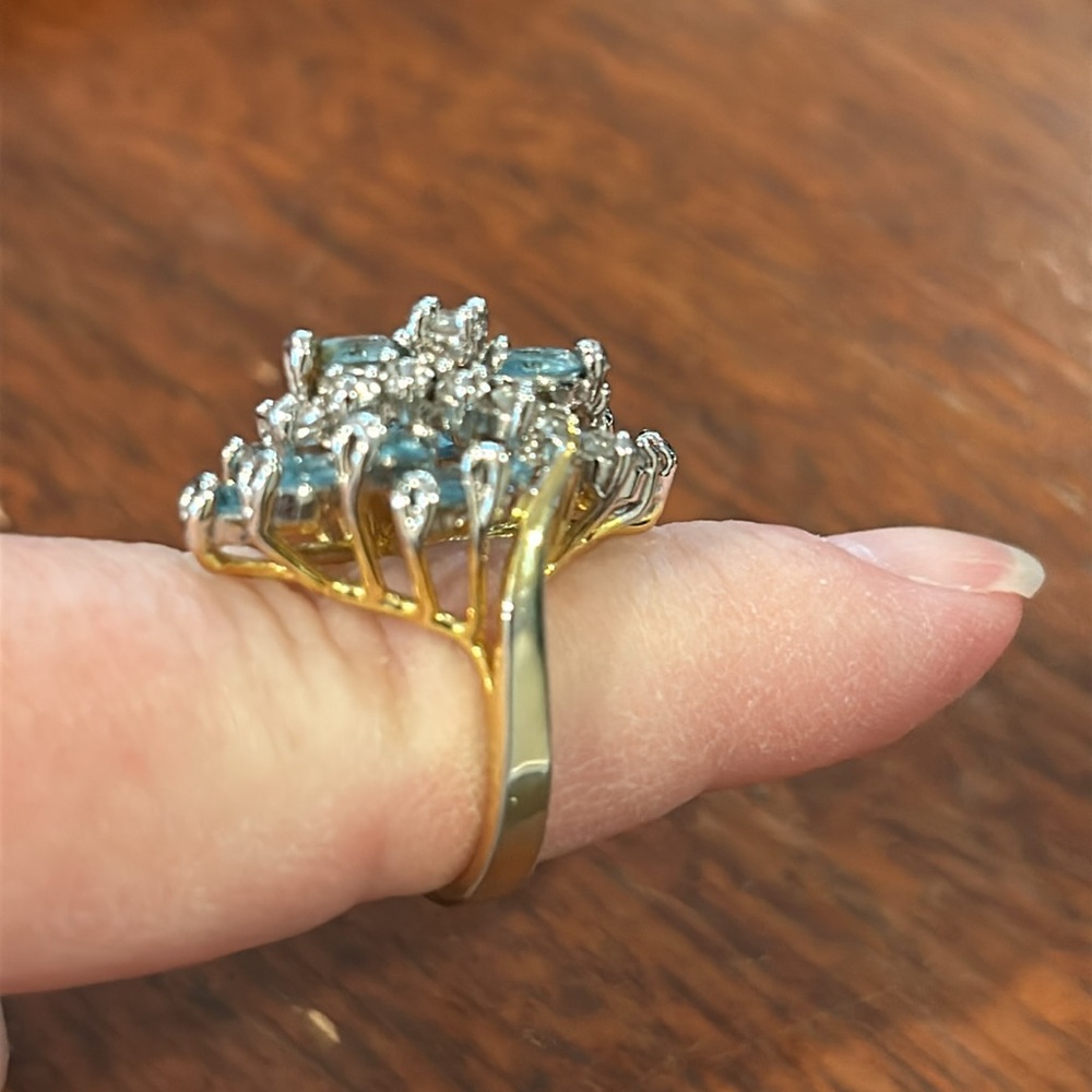 Blue Ring.  6 1/2 - Picture 13 of 17